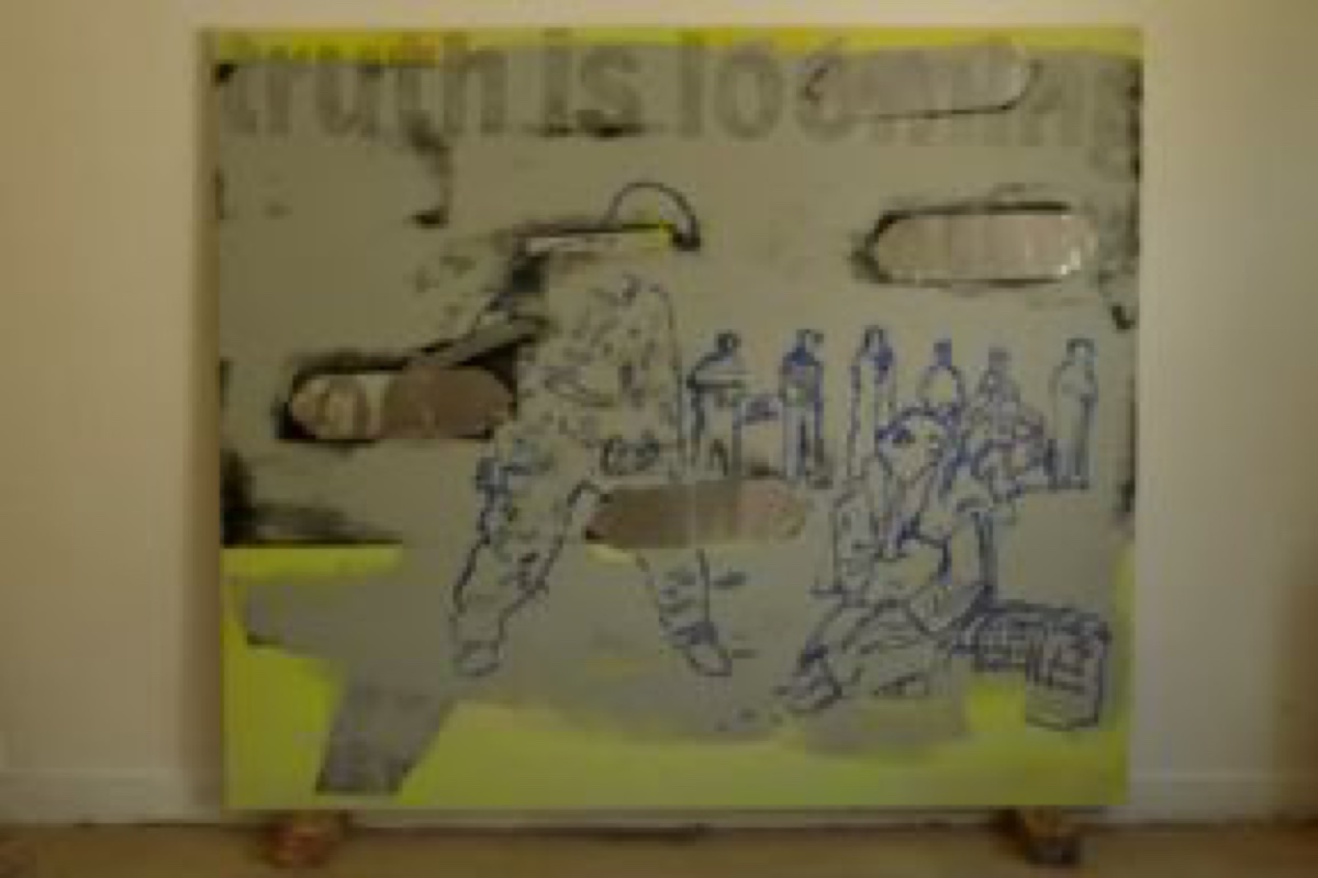 The Truth Is Looming, Oil Metal on Canvas