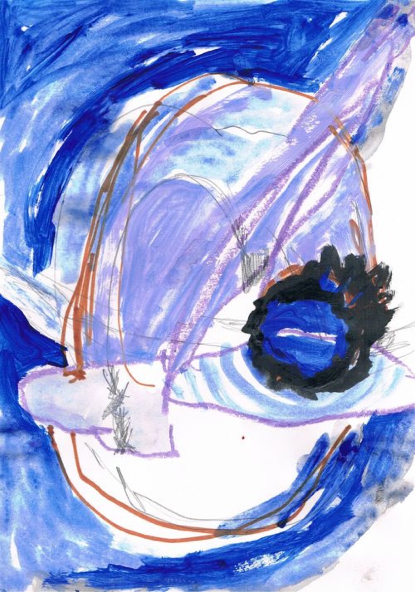 Untitled 34, Gouache or Acrylic on A4 Cartridge Paper, 2012