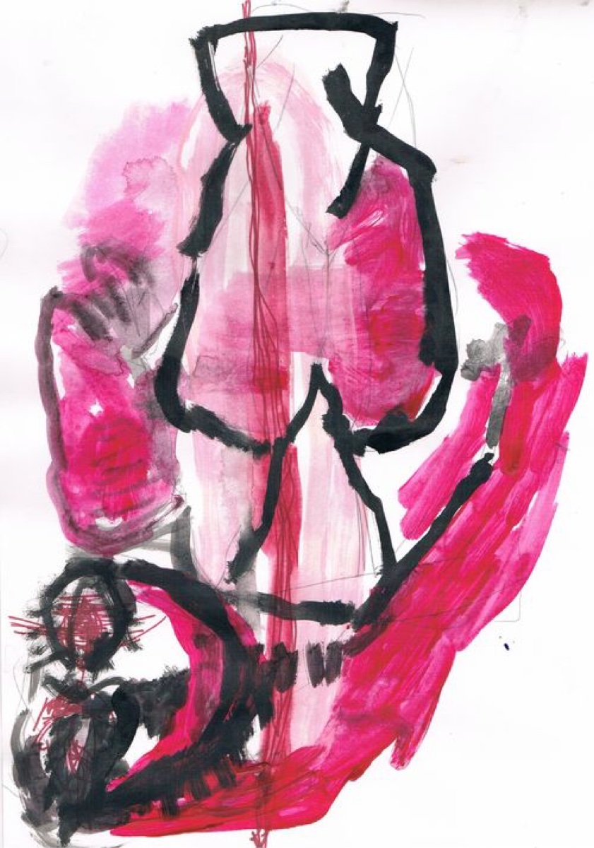 Untitled 36, Gouache or Acrylic on A4 Cartridge Paper, 2012