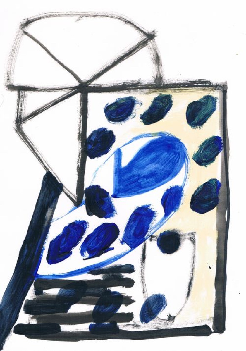 Untitled 35, Gouache or Acrylic on A4 Cartridge Paper, 2012