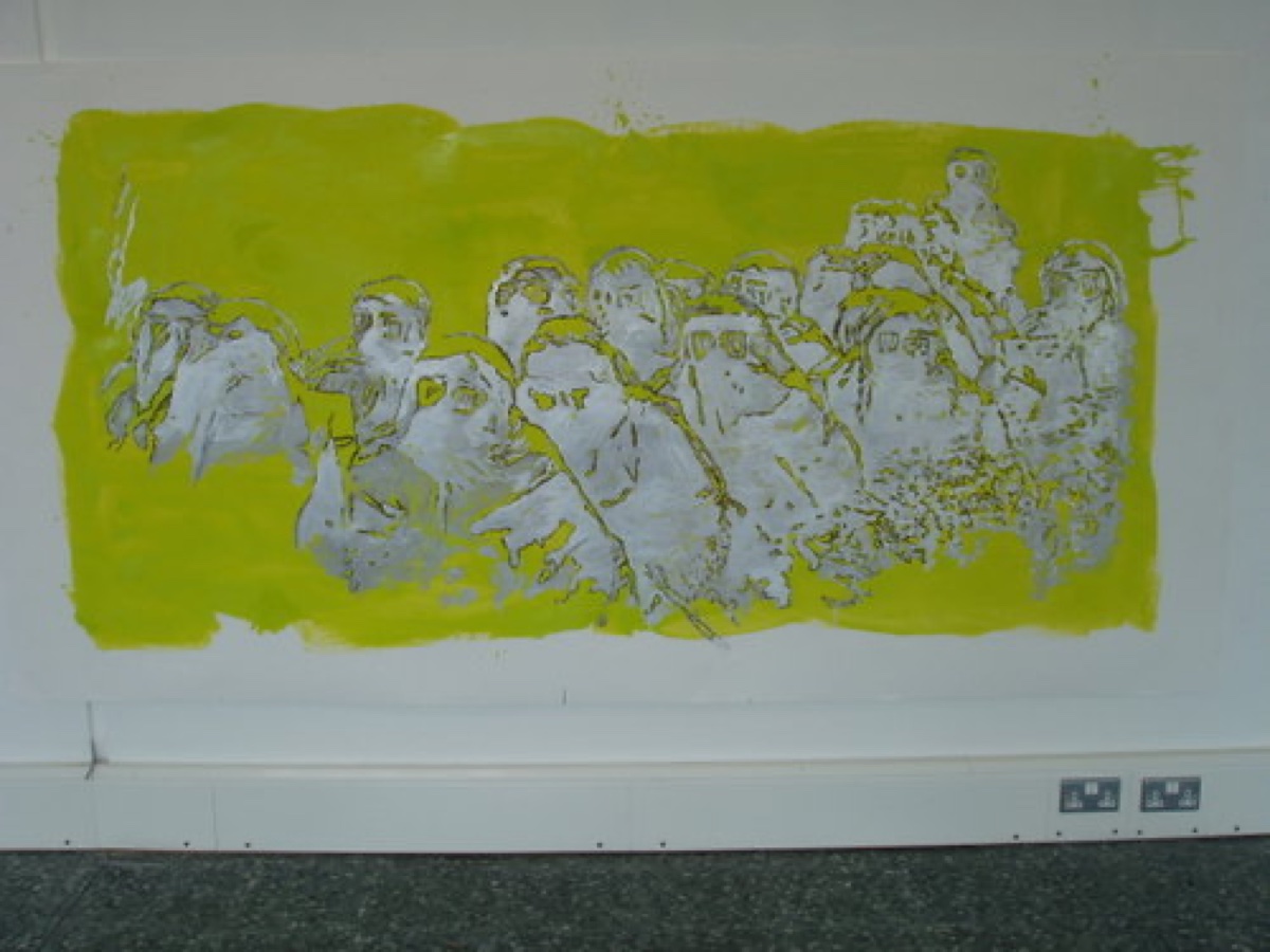 On a Mission 2003, Gloss on Paper, 150x240cm