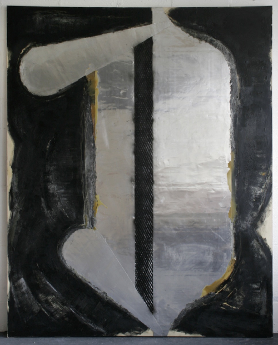 Flaps Encausticalluminium on, Oil, 254x203cm