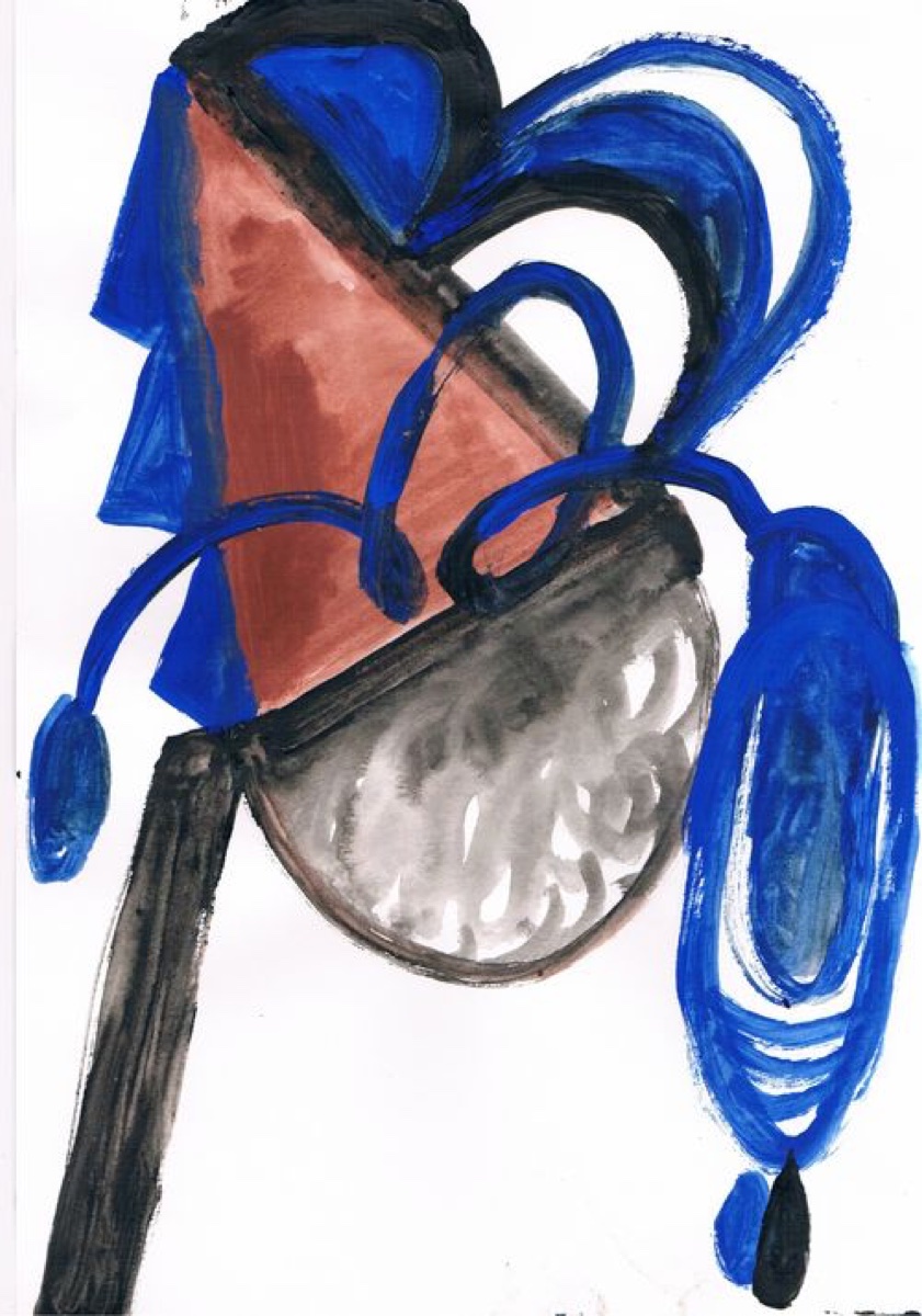 Untitled 23, Gouache or Acrylic on A4 Cartridge Paper, 2012