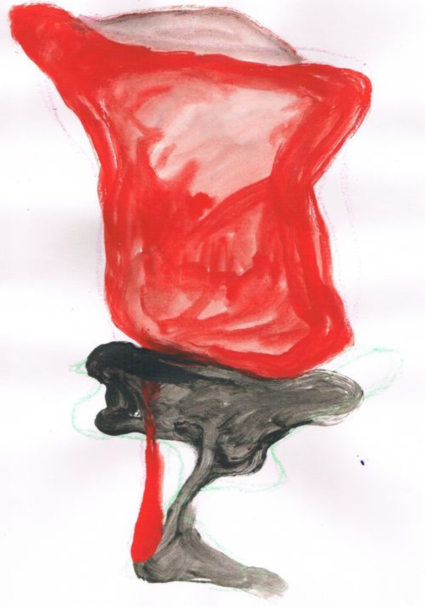 Untitled 05, Gouache or Acrylic on A4 Cartridge Paper, 2012