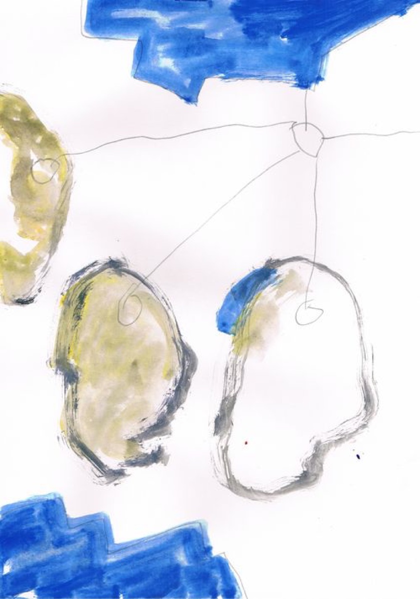 Untitled 04, Gouache or Acrylic on A4 Cartridge Paper, 2012