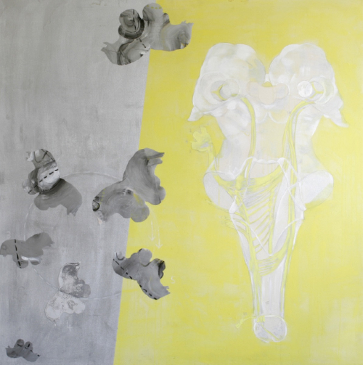 Medulla Dance, Acrylic Acetate on Canvas