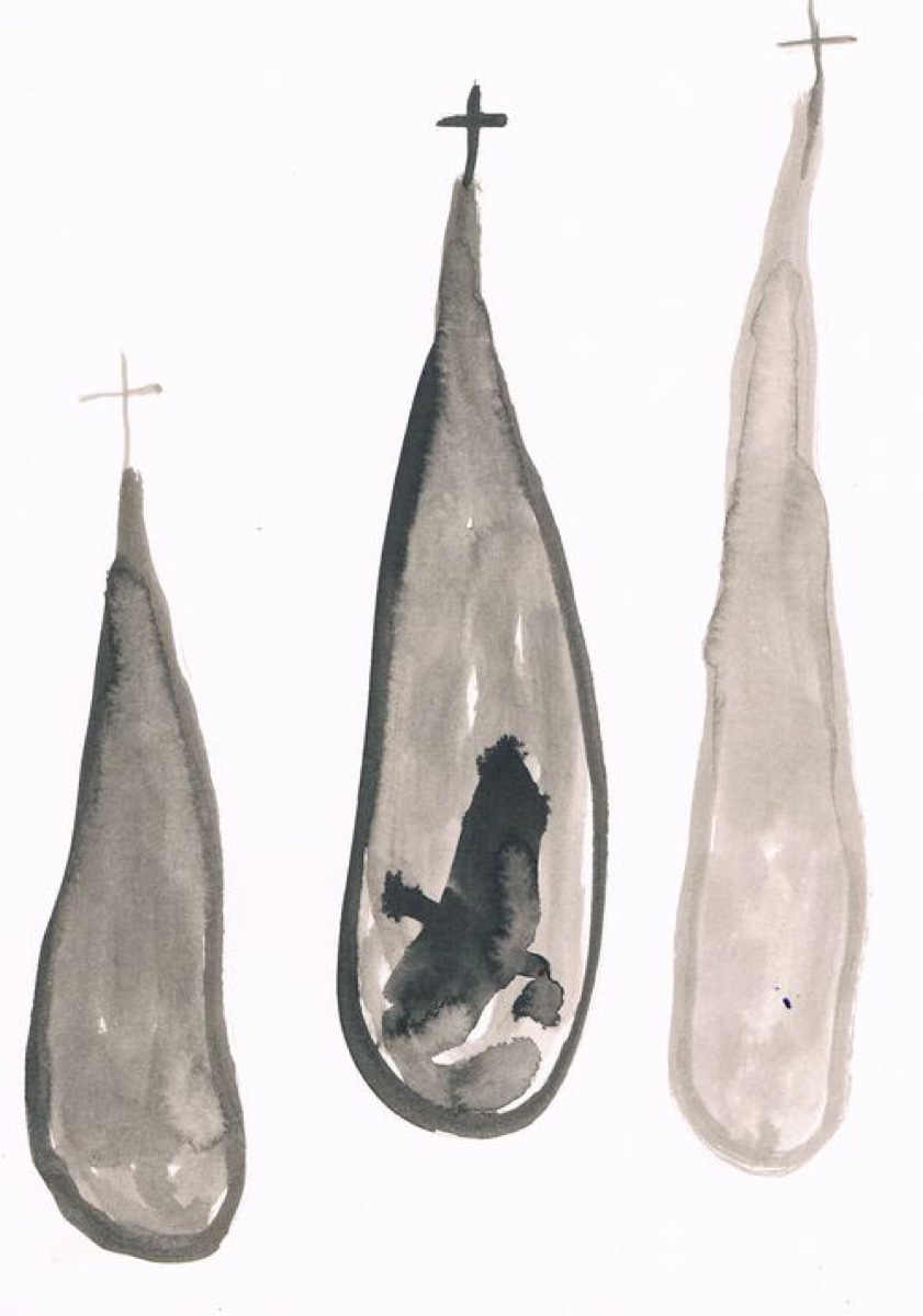 Untitled 12, Gouache or Acrylic on A4 Cartridge Paper, 2012