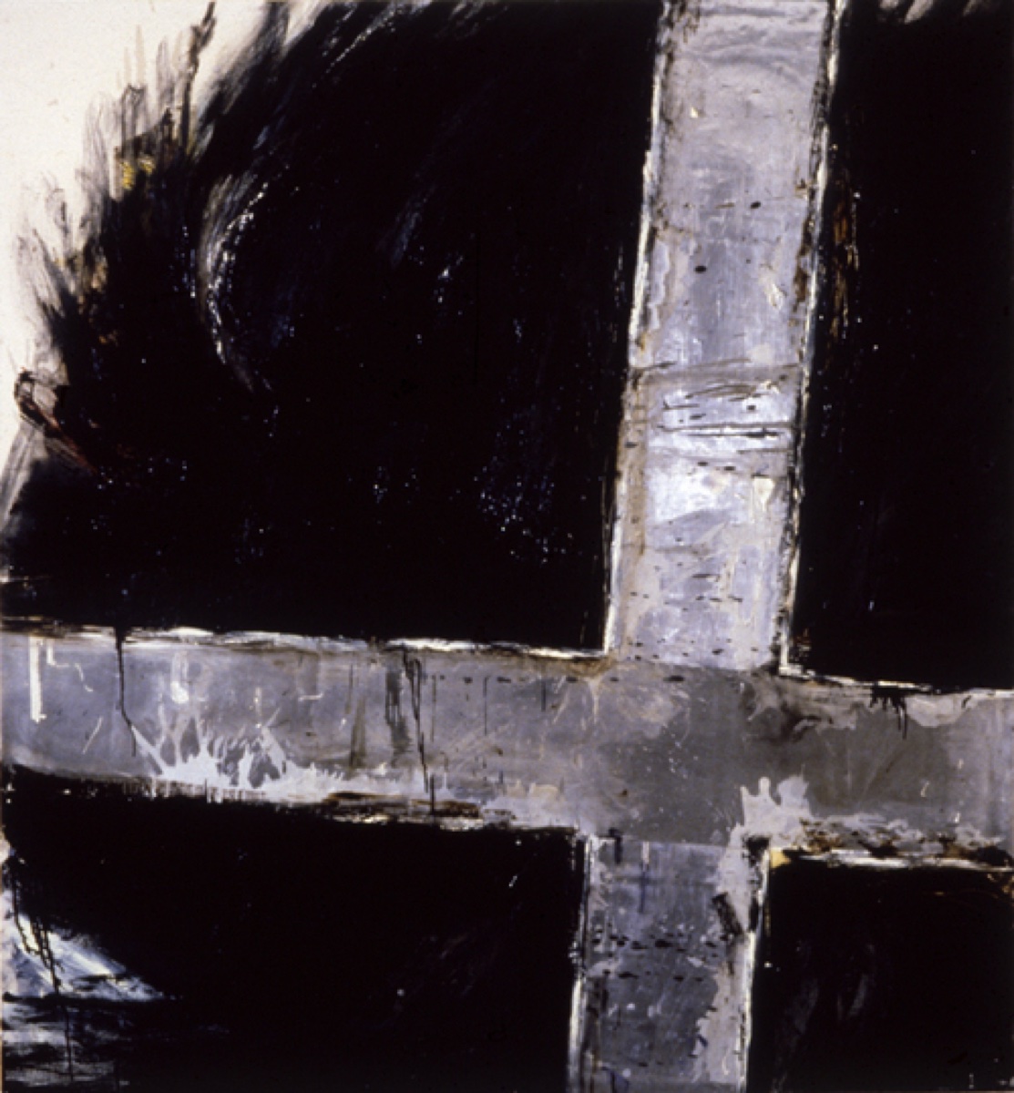 Cross Metalencausic on Canvas