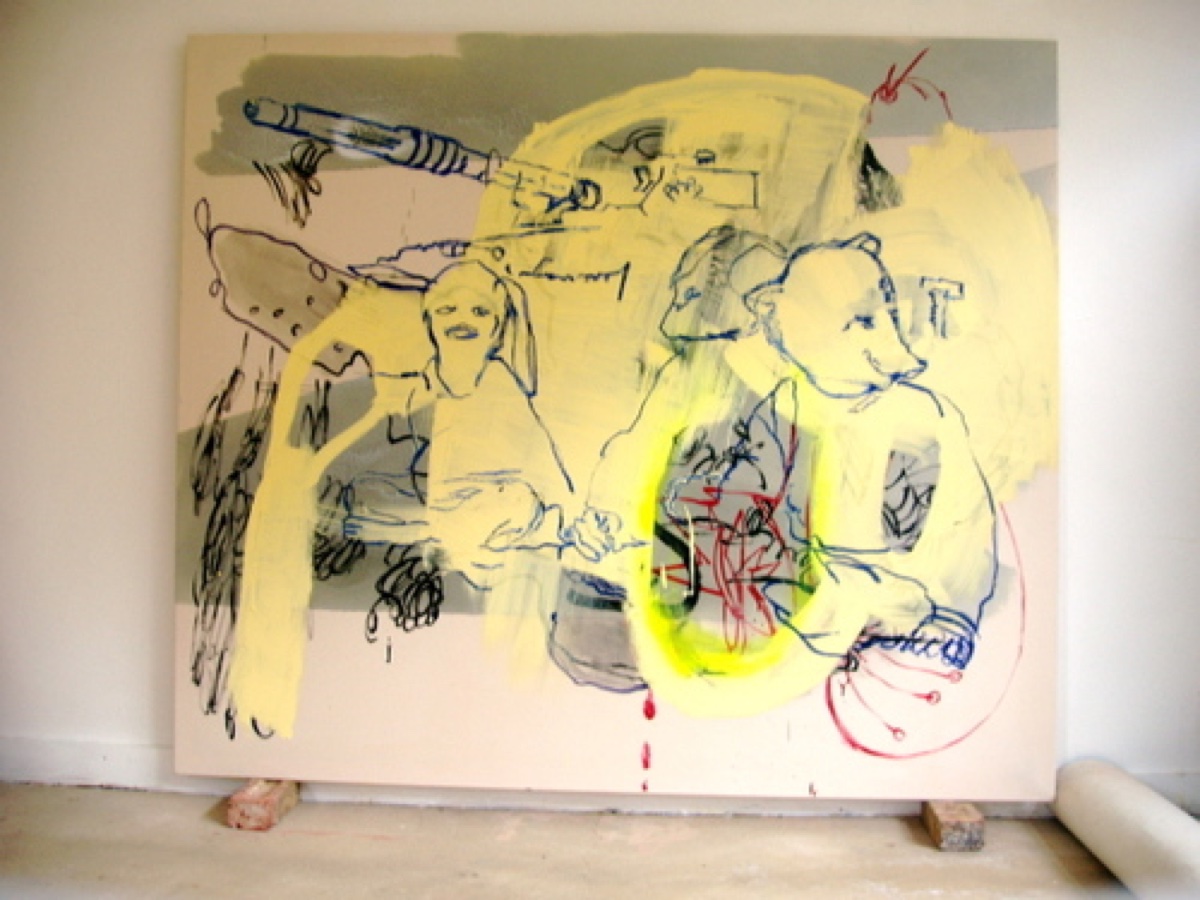 Fallujah, Emulsion Canvas, 2005, 182x222cm