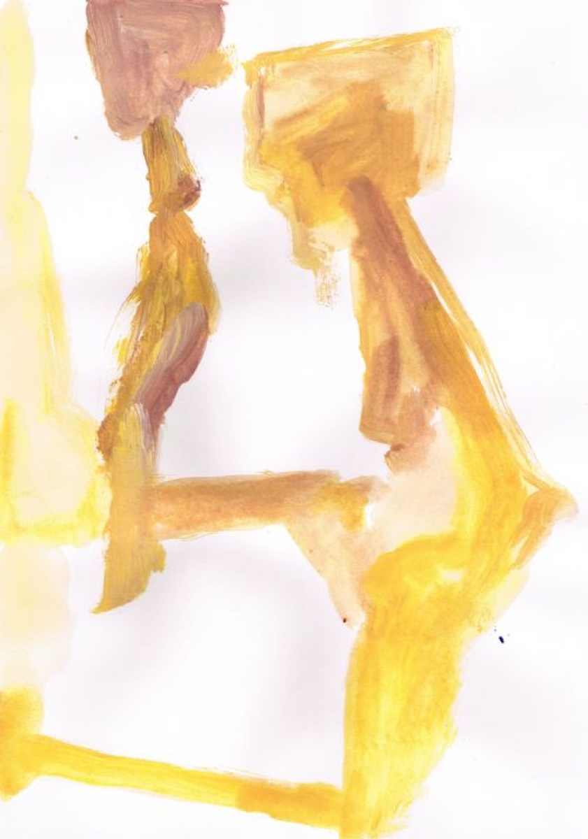 Untitled 01, Gouache or Acrylic on A4 Cartridge Paper, 2012