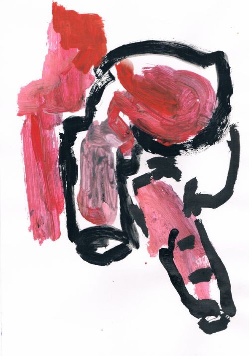 Untitled 07, Gouache or Acrylic on A4 Cartridge Paper, 2012
