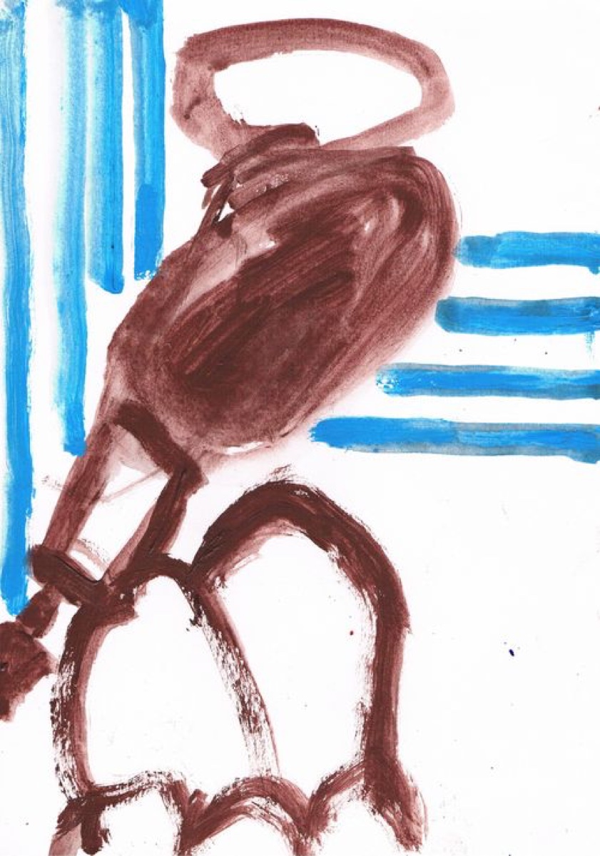 Untitled 08, Gouache or Acrylic on A4 Cartridge Paper, 2012