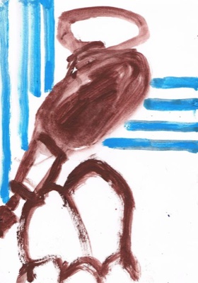 Untitled 08, Gouache or Acrylic on A4 Cartridge Paper, 2012