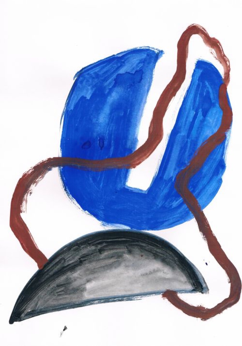 Untitled 21, Gouache or Acrylic on A4 Cartridge Paper, 2012