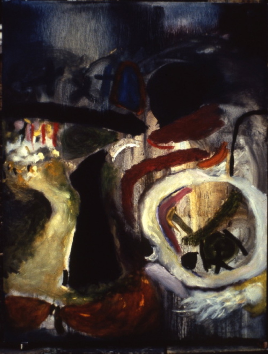 Cemetery, Oil on Canvas, 220x173cm