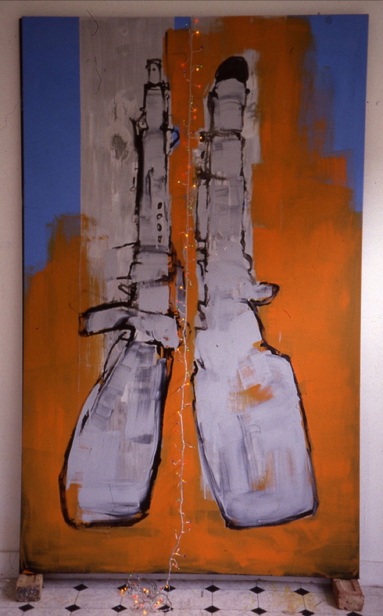 Friends, Oil on Canvas, 2001, 253x154cm