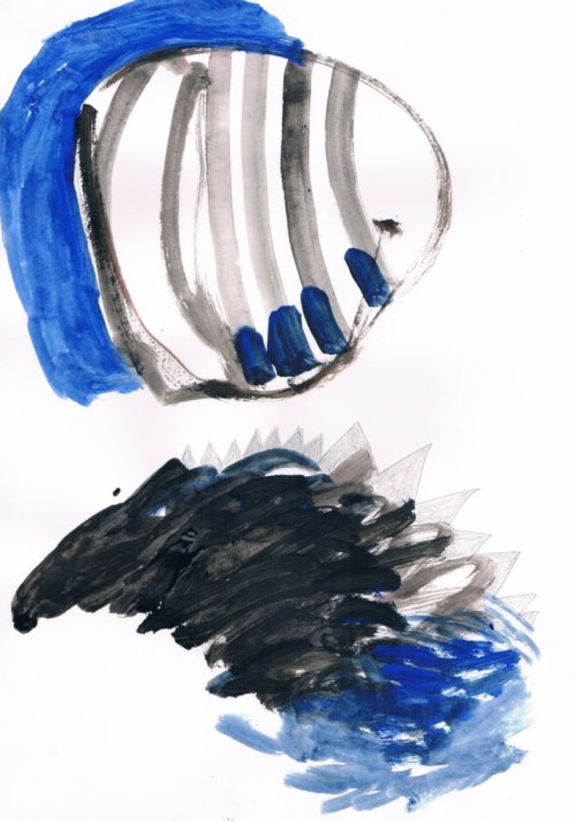 Untitled 26, Gouache or Acrylic on A4 Cartridge Paper, 2012
