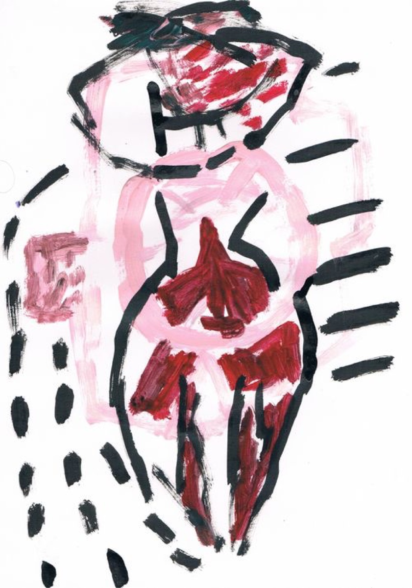 Untitled 33, Gouache or Acrylic on A4 Cartridge Paper, 2012