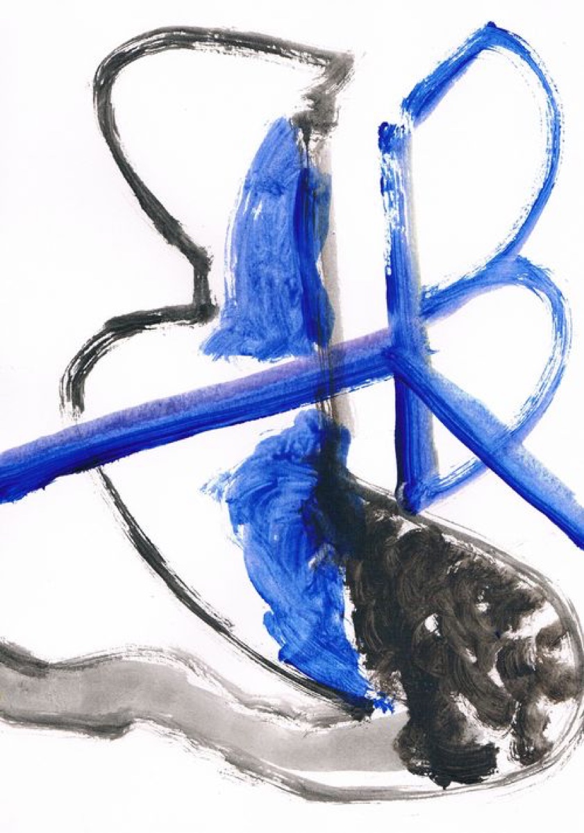 Untitled 18, Gouache or Acrylic on A4 Cartridge Paper, 2012