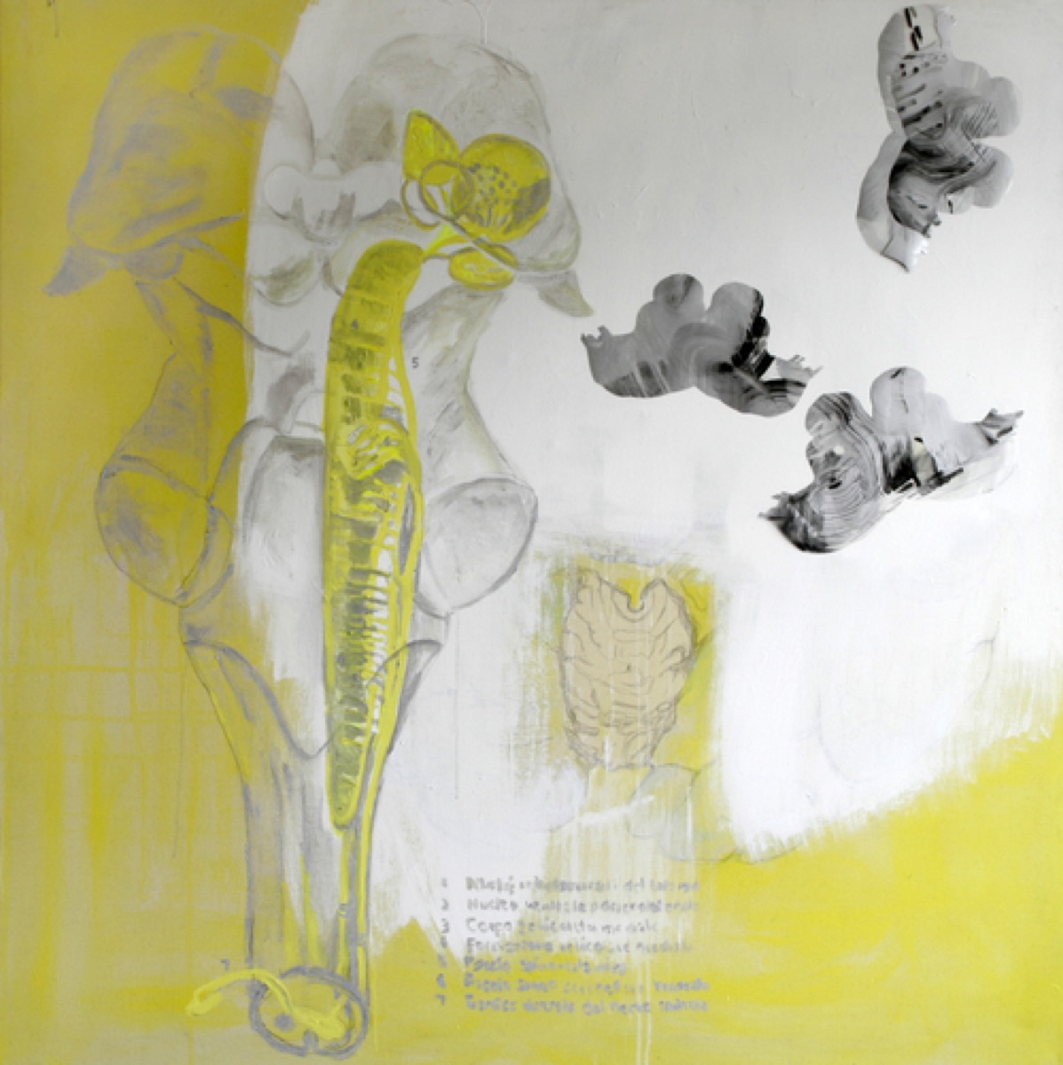 Medulla 3B, Acrylic Acetate on Canvas