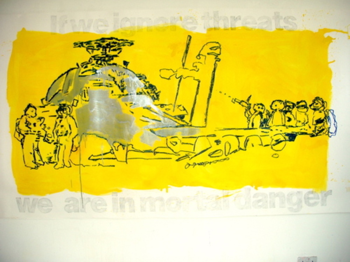 Mortal Danger, Gloss on Paper, 2003, 150x240cm