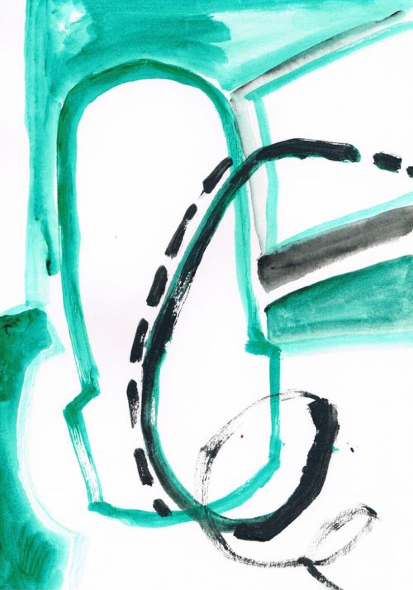 Untitled 17, Gouache or Acrylic on A4 Cartridge Paper, 2012