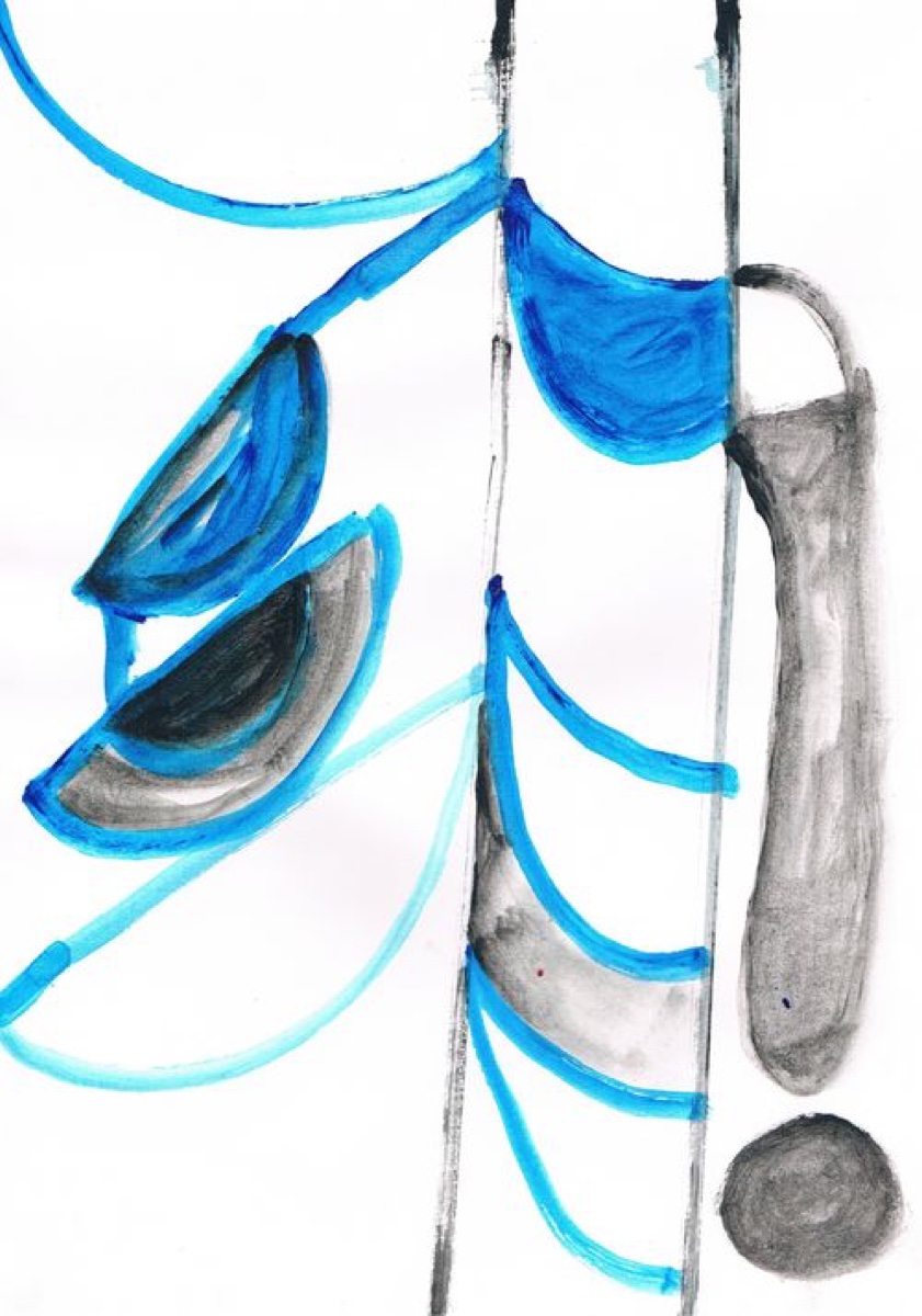 Untitled 43, Gouache or Acrylic on A4 Cartridge Paper, 2012