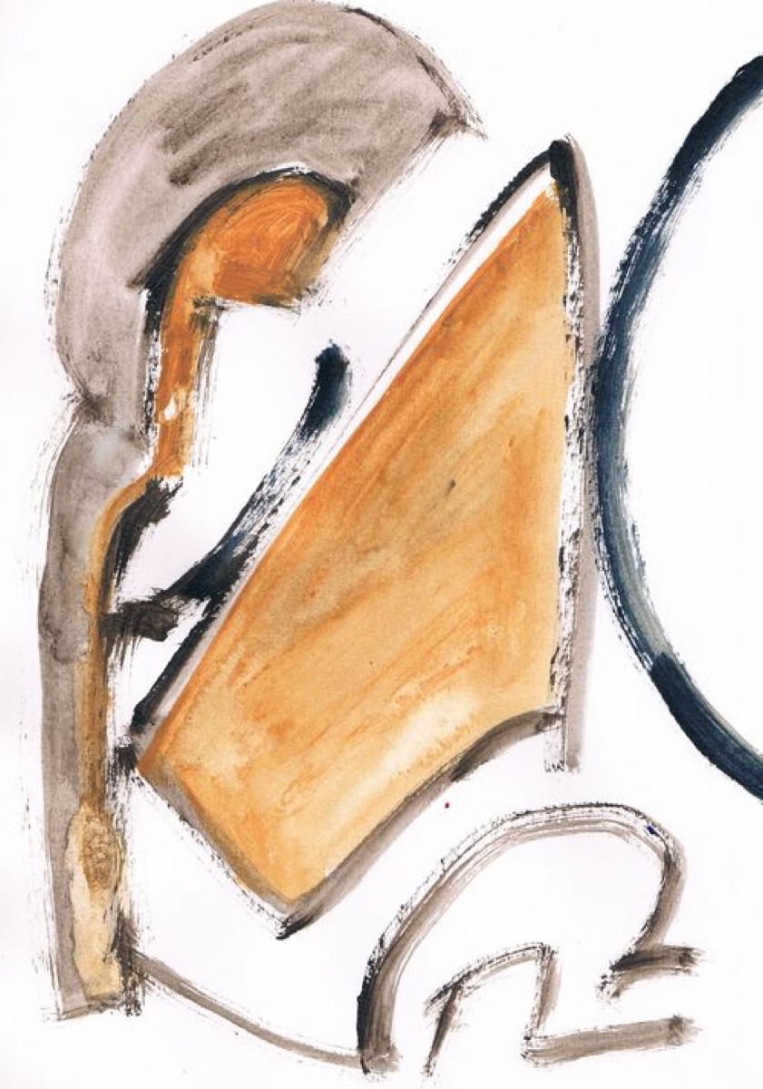 Untitled 09, Gouache or Acrylic on A4 Cartridge Paper, 2012