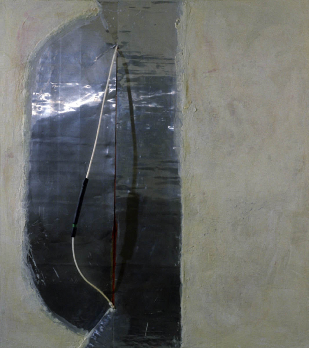 Breathe In, Oil Encaustic Metal Plastic