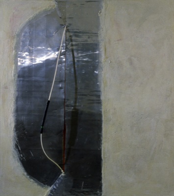 Breathe In, Oil Encaustic Metal Plastic