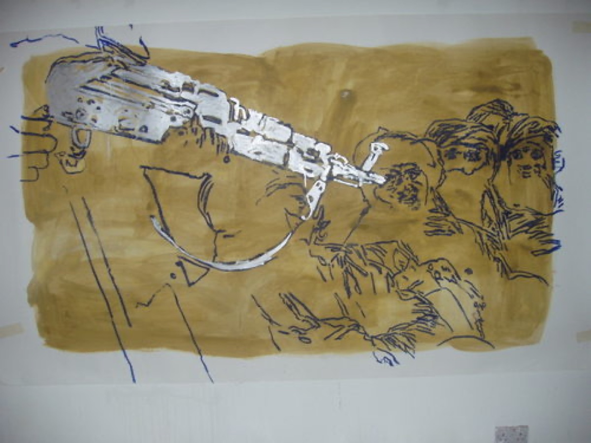 Three Wise Men, Gloss on Paper, 150x240cm