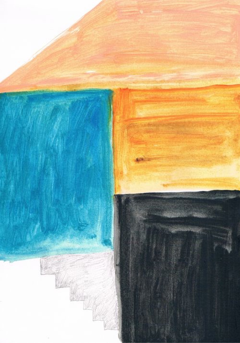 Untitled 14, Gouache or Acrylic on A4 Cartridge Paper, 2012