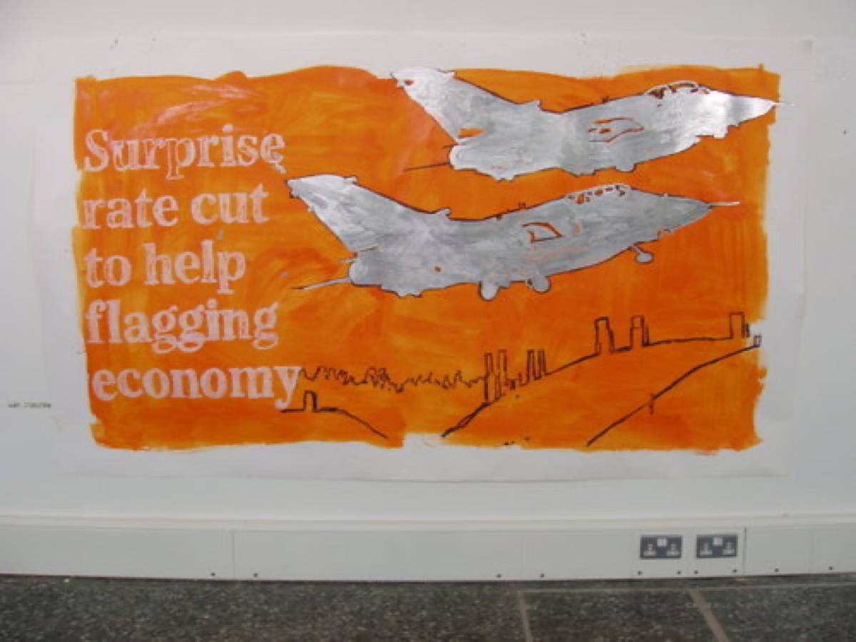 Surprise 2003, Gloss on Paper, 150x240cm