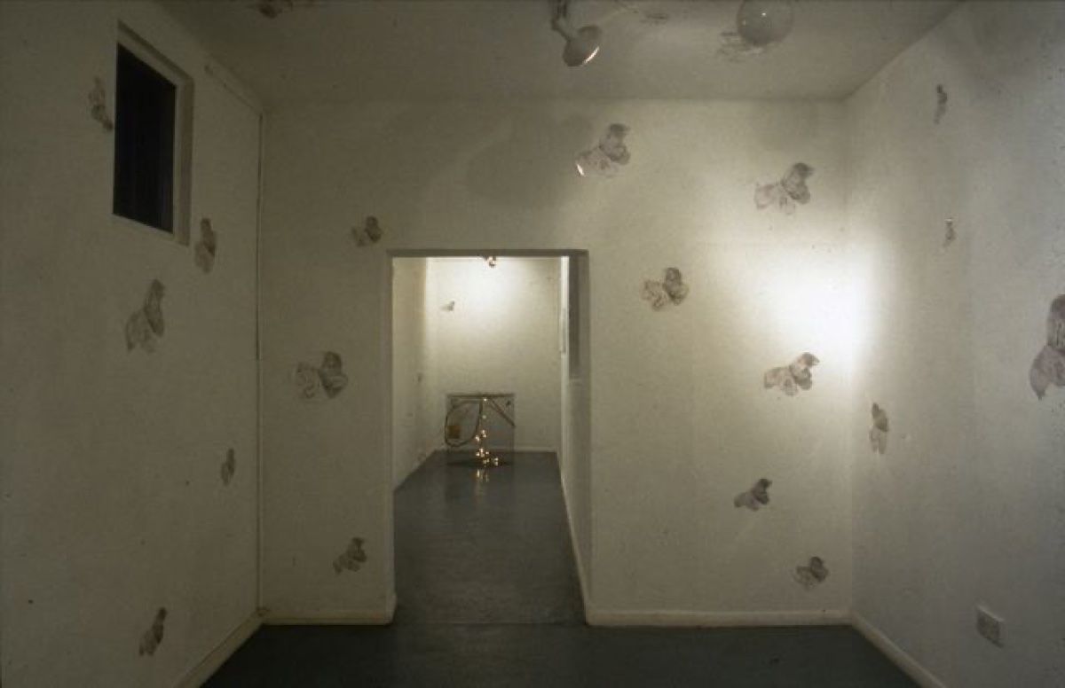 Installation View, Flightpath Butterfly Room Cage