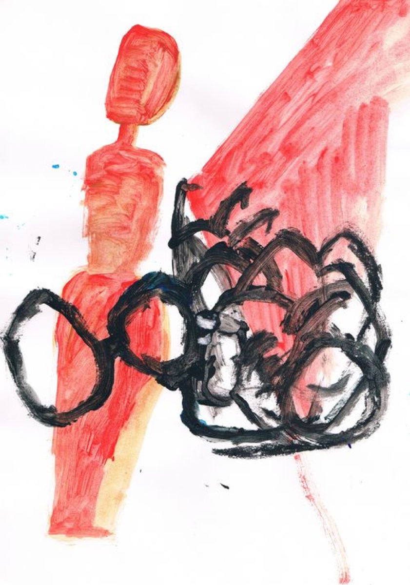 Untitled 38, Gouache or Acrylic on A4 Cartridge Paper, 2012