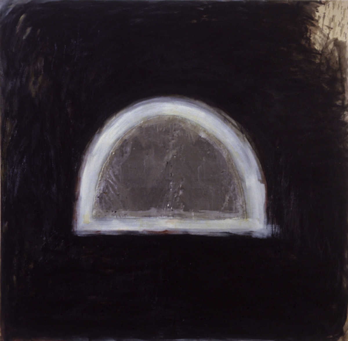 Terminal, Metal Oil Encaustic on Canvas