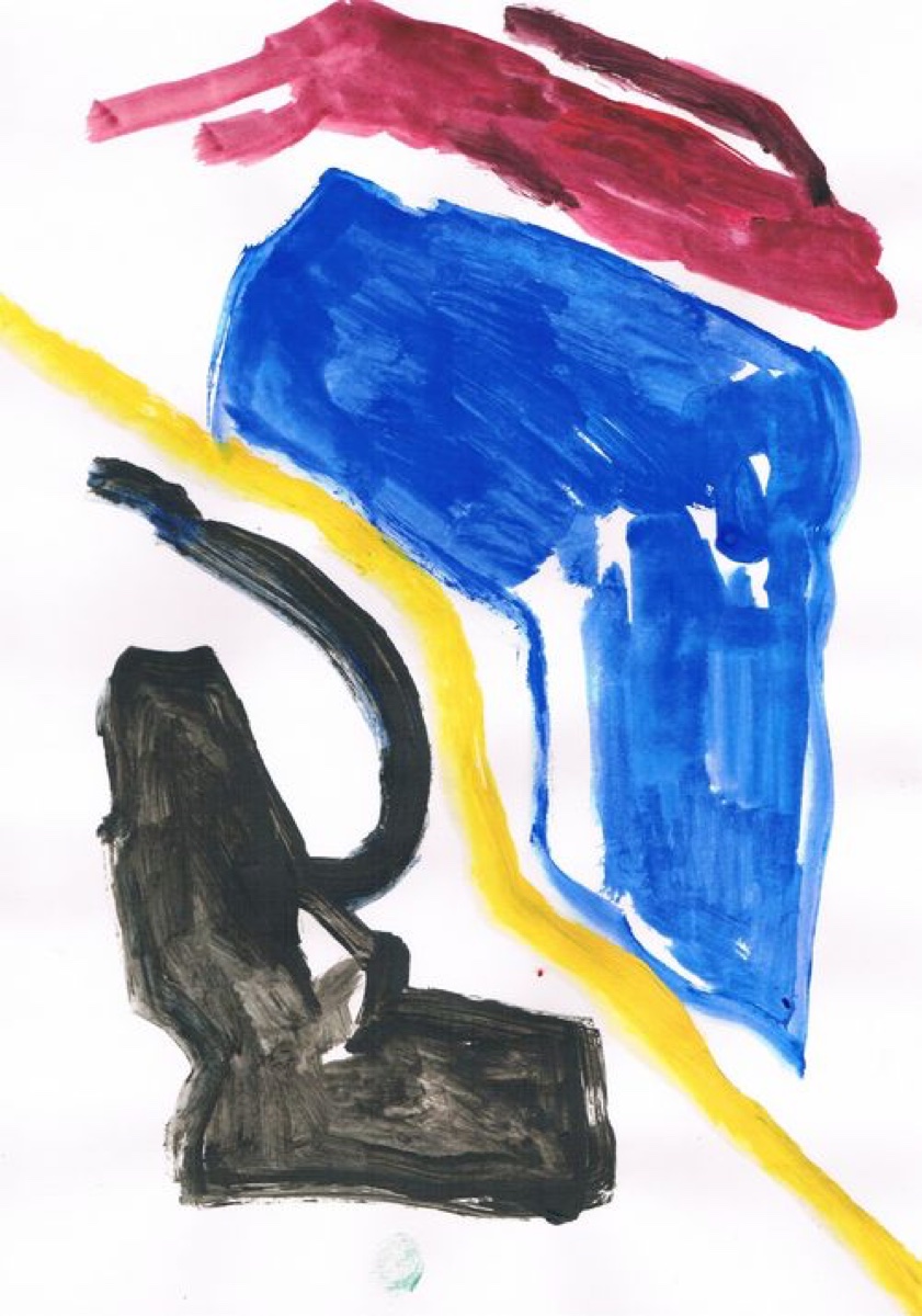 Untitled 15, Gouache or Acrylic on A4 Cartridge Paper, 2012