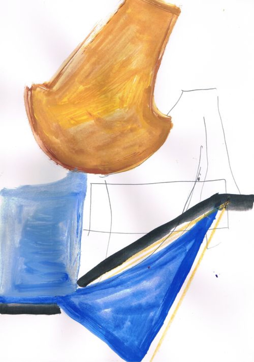 Untitled 03, Gouache or Acrylic on A4 Cartridge Paper, 2012